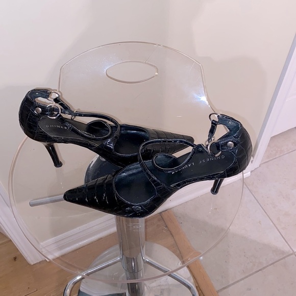 Chinese Laundry high heels  in black w/ alligator pattern in leather. 🖤 - Picture 12 of 12